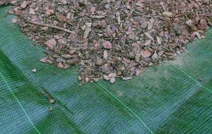 Green mulching mat 130 g/m²